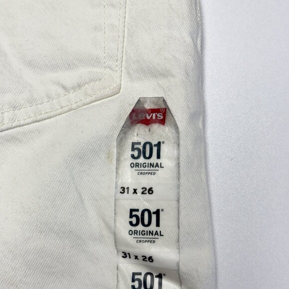 Levis 501 Jeans Womens 31x26 Straight High Waist Cropped New With Tags NWT - Picture 9 of 16